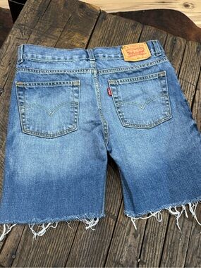 Levi's 505 Blue Denim Cutoff Shorts Juniors / Youth Size 18 Regular Waist 29